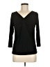 Comfy U.S.A. Black 3/4 Sleeve Top Size M - photo 1