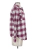 Forever 21 Plaid Burgundy Long Sleeve Button-Down Shirt Size S - photo 4