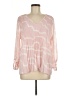 Nine West 100% Polyester Pink Long Sleeve Blouse Size M - photo 1