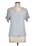 Assorted Brands Gray Short Sleeve Blouse Size L - photo 1