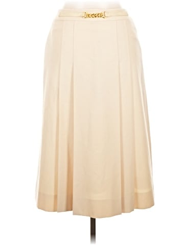 Céline Vintage Chain Accent Midi Skirt (view 2)