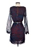 Love 21 100% Polyester Paisley Blue Cocktail Dress Size S - photo 2