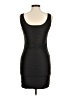 Aqua Solid Black Cocktail Dress Size M - photo 2