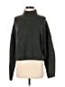 Weekday Solid Green Turtleneck Sweater Size M - photo 1
