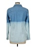 Cotton Express 100% Cotton Color Block Blue Long Sleeve Button-Down Shirt Size M - photo 2