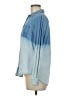 Cotton Express 100% Cotton Color Block Blue Long Sleeve Button-Down Shirt Size M - photo 5