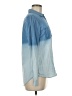 Cotton Express 100% Cotton Color Block Blue Long Sleeve Button-Down Shirt Size M - photo 4
