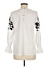 Unbranded Ivory Long Sleeve Blouse Size M - photo 2