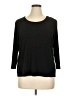 Bestow Black 3/4 Sleeve Top Size XL - photo 1