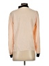 Shein Color Block Tan Long Sleeve Blouse Size 4 - photo 2