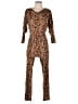Fashion Nova Animal Print Brown Jumpsuit Size S - photo 1
