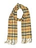 V.Fraas 100% Acrylic Plaid Yellow Tan Scarf One size - photo 1