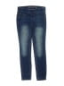 Justice 100% Recycled Polyester Solid Blue Jeggings Size 8 - photo 1