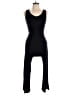 Caution to the Wind Solid Black Jumpsuit Size 0X - photo 1