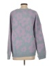 Le Lis 100% Acrylic Hearts Purple Pullover Sweater Size XS - photo 2