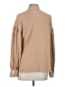 Express 100% Polyester Tan Long Sleeve Blouse Size S - photo 2