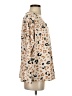 Entro Animal Print Tan Long Sleeve Blouse Size S - photo 4