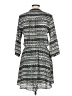 Lush 100% Polyester Print Gray Green Casual Dress Size L - photo 2