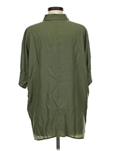 Halogen 3/4 Sleeve Button-Down Shirt (view 2)