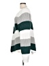 Shein 100% Polyester Stripes Green Pullover Sweater Size 12 - photo 5