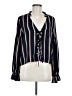 Dress Forum 100% Polyester Black Long Sleeve Blouse Size M - photo 1