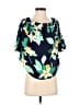 Old Navy 100% Rayon Teal Blue Short Sleeve Blouse Size S - photo 1