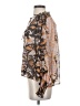 o.p.t 100% Polyester Brown 3/4 Sleeve Blouse Size XS - photo 5