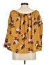 Peach Love 100% Polyester Gold 3/4 Sleeve Blouse Size M - photo 2