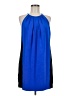 Jay Godfrey 100% Silk Color Block Blue Cocktail Dress Size 6 - photo 1