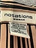 Notations 100% Polyester Stripes Brown Long Sleeve Blouse Size 1X - photo 7