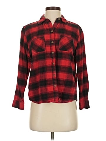a.n.a. A New Approach Long Sleeve Button-Down Shirt (view 1)