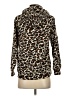 Lou & Grey Animal Print Brown Pullover Hoodie Size XS - photo 2