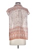Vince Camuto Paisley Orange Short Sleeve Blouse Size S - photo 2