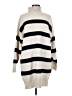 Line & Dot Stripes Ivory Pullover Sweater Size M - photo 1