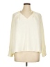 Cotélac 100% Polyester Ivory 3/4 Sleeve Blouse Size XL (4) - photo 1