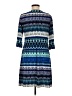 Donna Morgan Print Blue Casual Dress Size 8 - photo 2