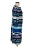 Donna Morgan Print Blue Casual Dress Size 8 - photo 4