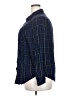 Torrid 100% Rayon Plaid Blue Long Sleeve Button-Down Shirt Size 2X Plus (2) - photo 5