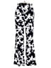 Derek Heart Print Black Casual Pants Size S - photo 1