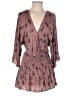 Skylar + Madison 100% Rayon Floral Brown Romper Size S - photo 1