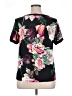 chic soul (chicsoul.com) Floral Black Short Sleeve Blouse Size 1X - photo 2