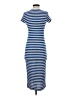MNG Stripes Blue Casual Dress Size 2 - photo 2