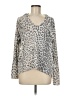 Chaser Gray Long Sleeve Blouse Size M - photo 1