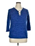 Tacera Blue 3/4 Sleeve T-Shirt Size XL - photo 1