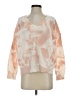 Pink Lily Tie-dye White Pullover Sweater Size S - photo 1
