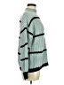 Shein 100% Acrylic Stripes Teal Turtleneck Sweater Size 8 - 10 - photo 4