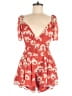 Urban Outfitters 100% Polyester Floral Red Romper Size M - photo 1