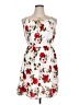 Unbranded 100% Polyester Floral White Cocktail Dress Size 1X - photo 1