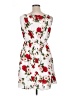 Unbranded 100% Polyester Floral White Cocktail Dress Size 1X - photo 2
