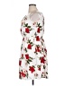 Unbranded 100% Polyester Floral White Cocktail Dress Size 1X - photo 5